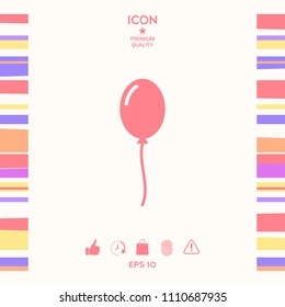Balloon symbol icon