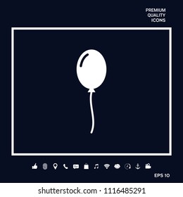 Balloon symbol icon