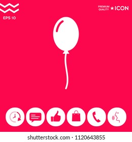 Balloon symbol icon