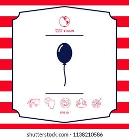 Balloon symbol icon