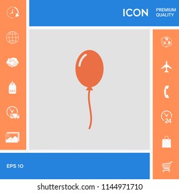 Balloon symbol icon