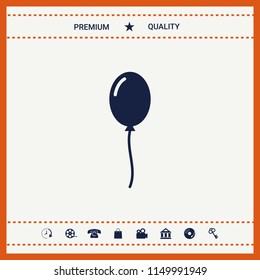 Balloon symbol icon