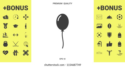 Balloon symbol icon