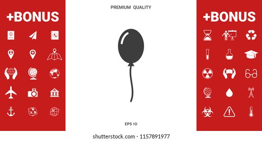Balloon symbol icon