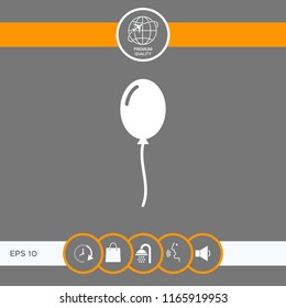 Balloon symbol icon