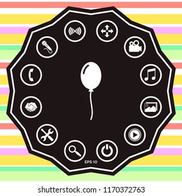 Balloon symbol icon