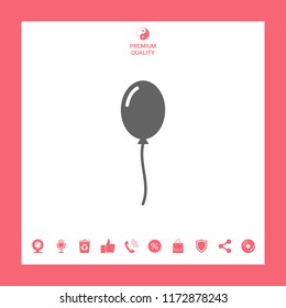 Balloon symbol icon