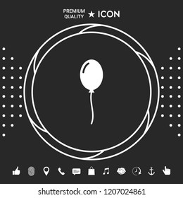 Balloon symbol icon