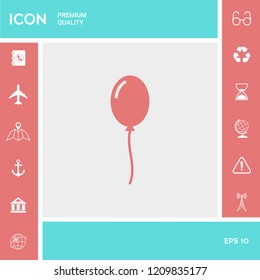 Balloon symbol icon