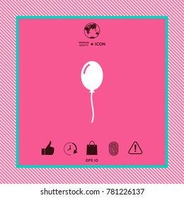 Balloon symbol icon