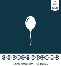 Balloon symbol icon