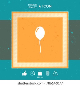 Balloon symbol icon