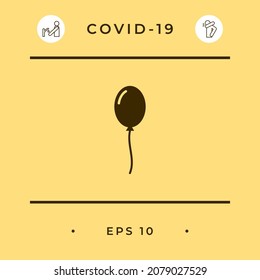 Icono de símbolo de globo. Elemento para su diseño