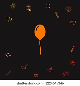 Balloon symbol icon. Graphic elements for your design