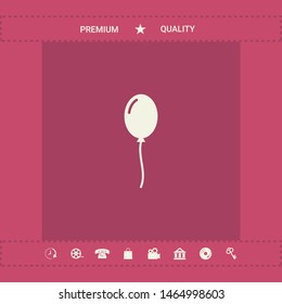 Balloon symbol icon. Graphic elements for your design