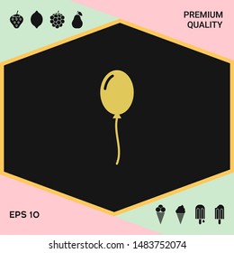 Balloon symbol icon. Graphic elements for your design
