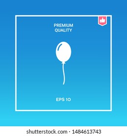 Balloon symbol icon. Graphic elements for your design
