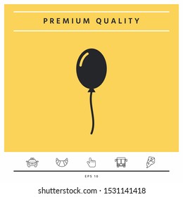 Balloon symbol icon. Graphic elements for your design