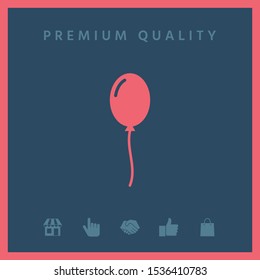 Balloon symbol icon. Graphic elements for your design