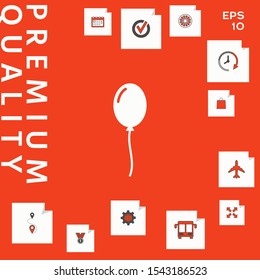 Balloon symbol icon. Graphic elements for your design