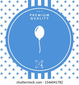Balloon symbol icon. Graphic elements for your design