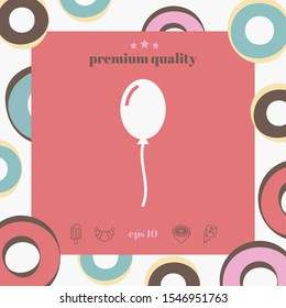 Balloon symbol icon. Graphic elements for your design