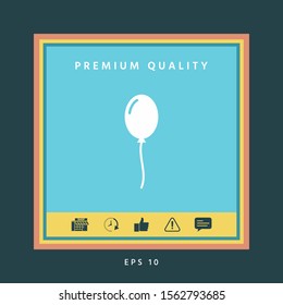 Balloon symbol icon. Graphic elements for your design