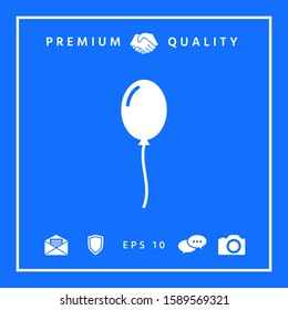 Balloon symbol icon. Graphic elements for your design