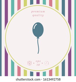 Balloon symbol icon. Graphic elements for your design