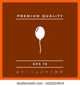 Balloon symbol icon. Graphic elements for your design