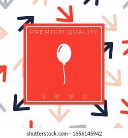 Balloon symbol icon. Graphic elements for your design