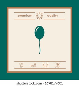 Icono de símbolo de globo. Elementos gráficos para el diseño