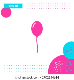Icono de símbolo de globo. Elementos gráficos para el diseño
