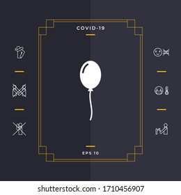 Icono de símbolo de globo. Elementos gráficos para el diseño