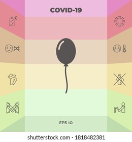 Icono de símbolo de globo. Elementos gráficos para su diseño