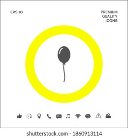 Ballonsymbol. Grafische Elemente für Ihr Design