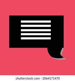 Balloon text logo is used for applications, comics, messages, communication, chat, talk and book covers