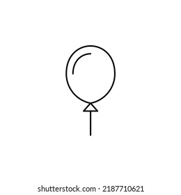 Balloon Thin Line Icon Vektorgrafik Logo Vorlage. Geeignet für viele Zwecke.