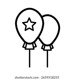 Ballonspielzeug - Vektorsymbol