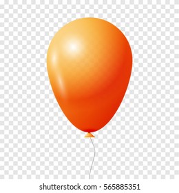 Balloon. Transparent isolated vector