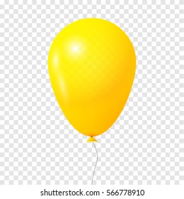 Balloon. Transparent isolated vector