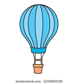 balloon travel hot isolated icon vector illustration design