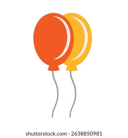 Balloon vector art, balloon clip art, balloons clip art, clip art balloons, flat design vector illustration, isolated on white background