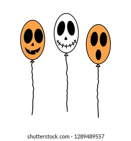 balloon vector balloons Halloween party ghost halloween, cadılar bayramı