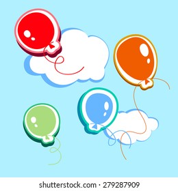 balloon vector celebration illustration decoration helium holiday