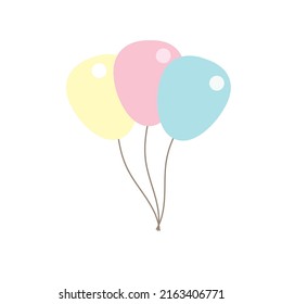 Balloon vector for celebration theme, card decoration and the other
