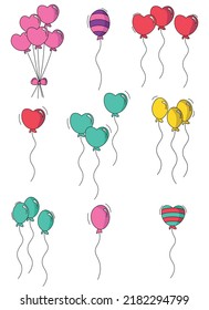 balloon vector design illustration isolated on white background 
