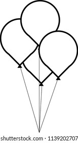 Balloon vector icon