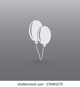 Balloon vector icon 