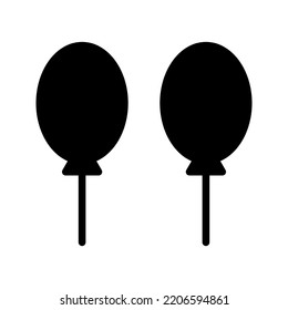 balloon vector icon color editable